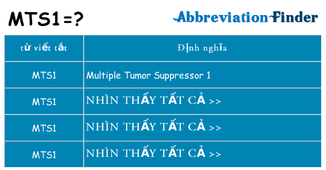 mts1 hiện những gì đứng cho