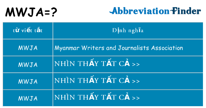 mwja hiện những gì đứng cho