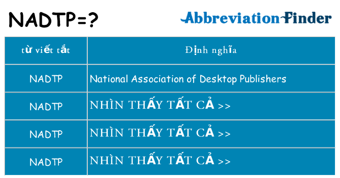 nadtp hiện những gì đứng cho