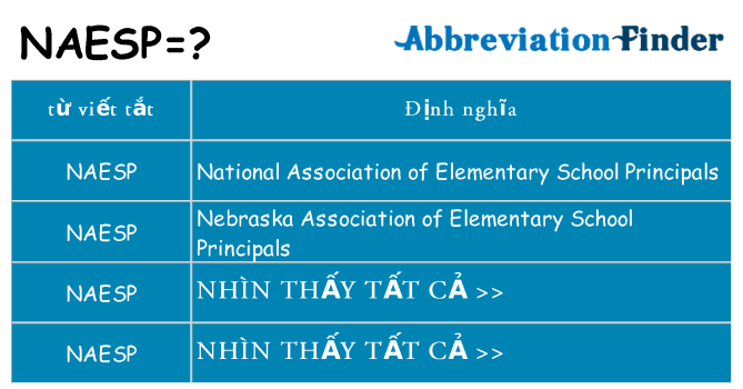 naesp hiện những gì đứng cho