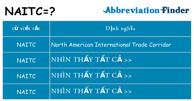 naitc hiện những gì đứng cho
