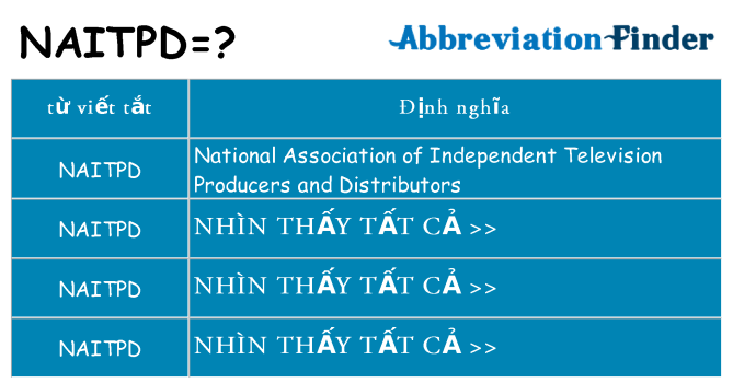 naitpd hiện những gì đứng cho