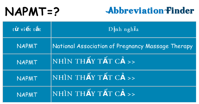 napmt hiện những gì đứng cho