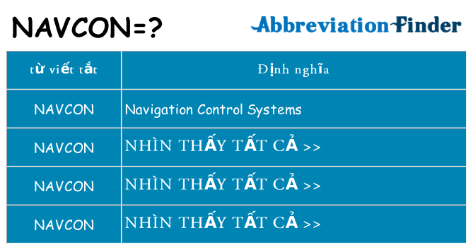 navcon hiện những gì đứng cho