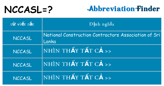 nccasl hiện những gì đứng cho