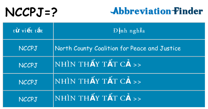nccpj hiện những gì đứng cho