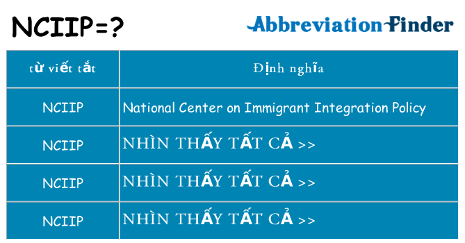 nciip hiện những gì đứng cho