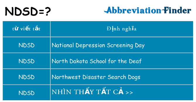 ndsd hiện những gì đứng cho