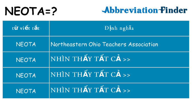 neota hiện những gì đứng cho