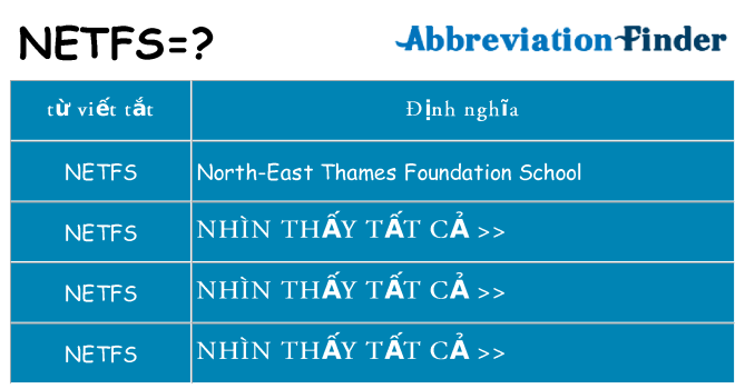 netfs hiện những gì đứng cho