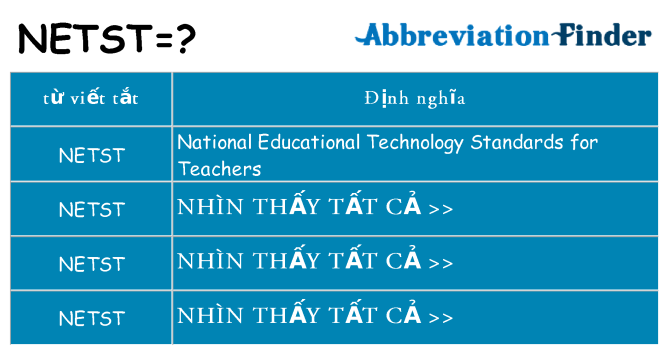 netst hiện những gì đứng cho