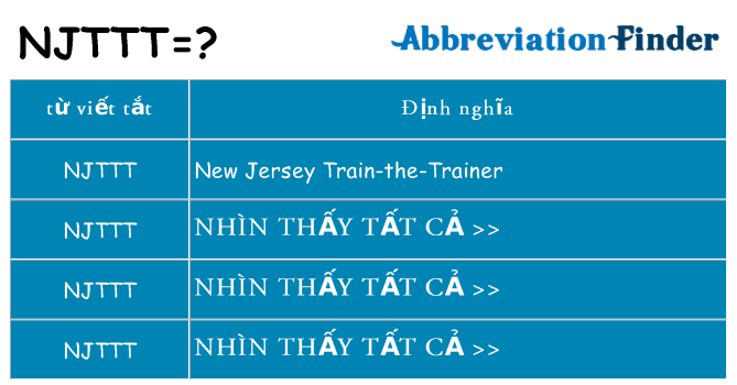 njttt hiện những gì đứng cho