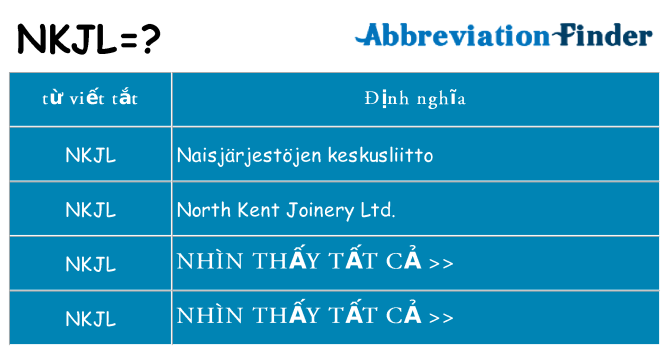 nkjl hiện những gì đứng cho
