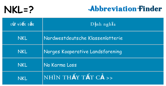 nkl hiện những gì đứng cho