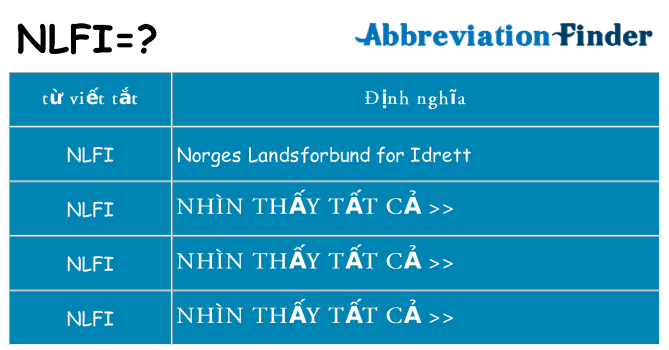 nlfi hiện những gì đứng cho