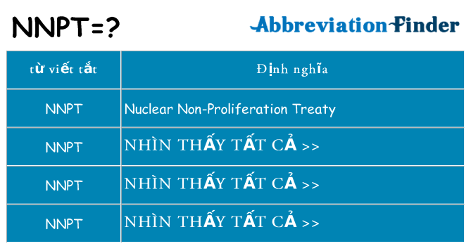 nnpt hiện những gì đứng cho