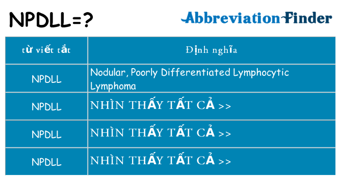 npdll hiện những gì đứng cho