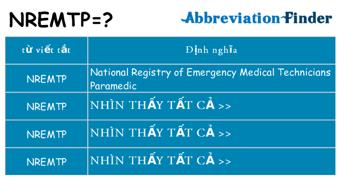 nremtp hiện những gì đứng cho