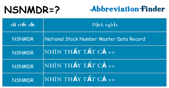 nsnmdr hiện những gì đứng cho