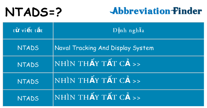 ntads hiện những gì đứng cho