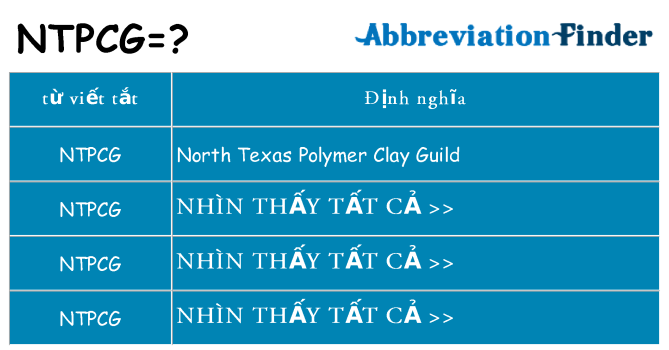 ntpcg hiện những gì đứng cho