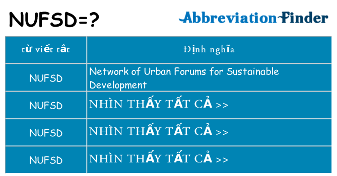 nufsd hiện những gì đứng cho