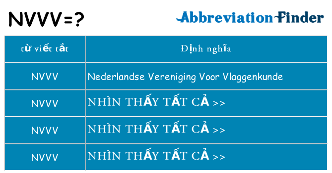 nvvv hiện những gì đứng cho