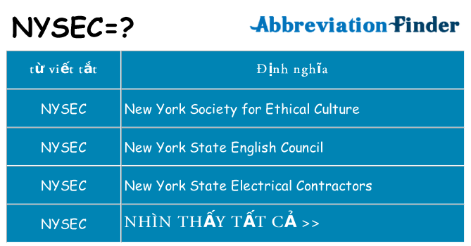nysec hiện những gì đứng cho