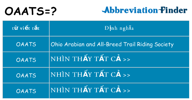 oaats hiện những gì đứng cho