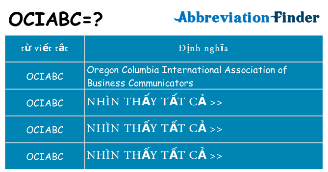 ociabc hiện những gì đứng cho