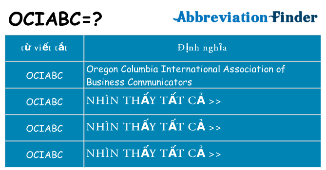 ociabc hiện những gì đứng cho