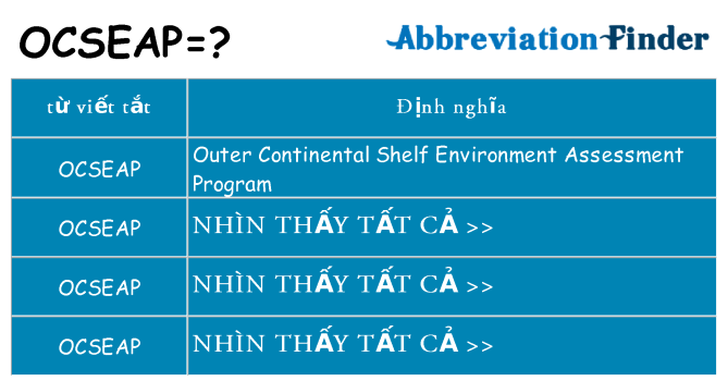 ocseap hiện những gì đứng cho