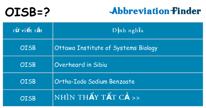 oisb hiện những gì đứng cho