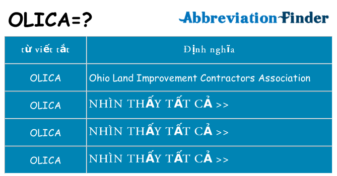 olica hiện những gì đứng cho
