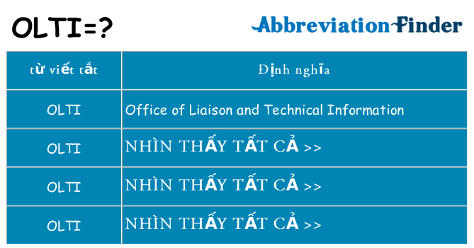 olti hiện những gì đứng cho