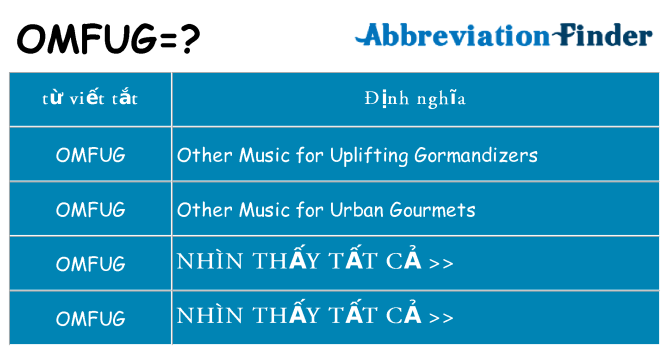 omfug hiện những gì đứng cho