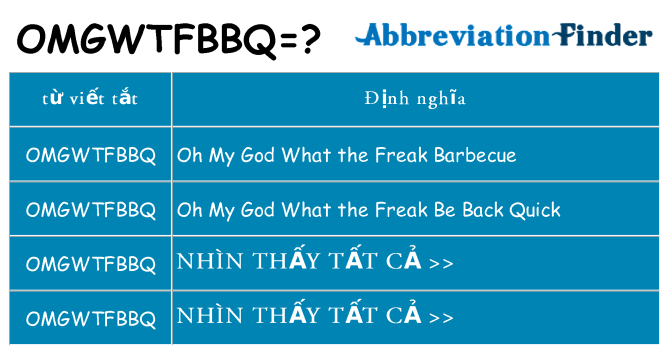 omgwtfbbq hiện những gì đứng cho