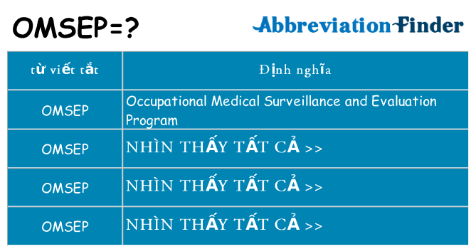 omsep hiện những gì đứng cho