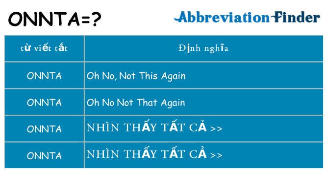 onnta hiện những gì đứng cho