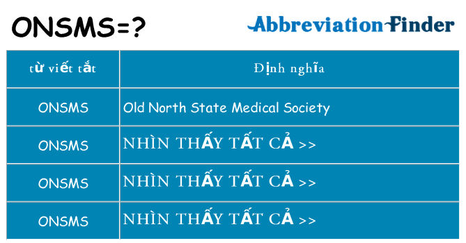 onsms hiện những gì đứng cho
