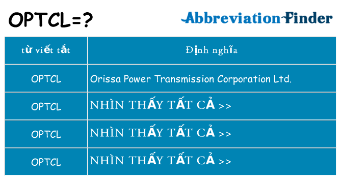 optcl hiện những gì đứng cho