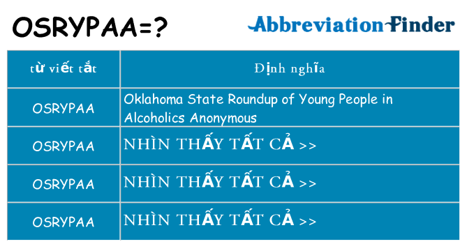 osrypaa hiện những gì đứng cho