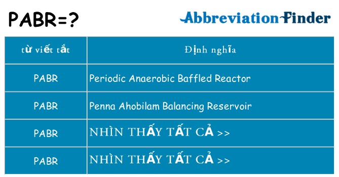 pabr hiện những gì đứng cho