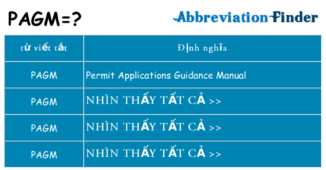 pagm hiện những gì đứng cho