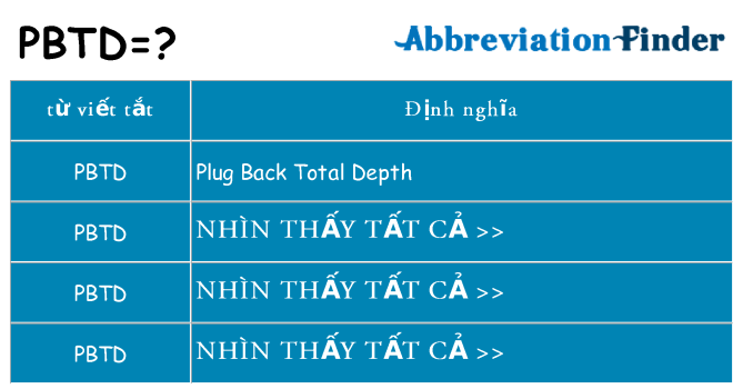 pbtd hiện những gì đứng cho