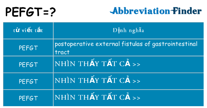 pefgt hiện những gì đứng cho