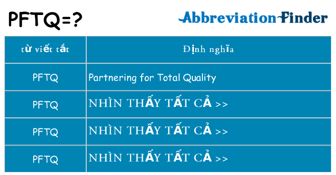 pftq hiện những gì đứng cho
