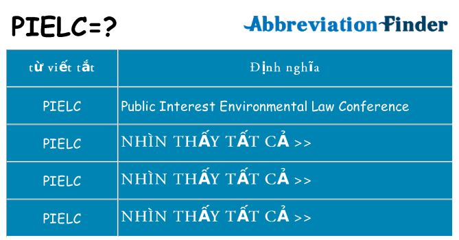 pielc hiện những gì đứng cho