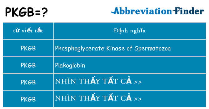 pkgb hiện những gì đứng cho