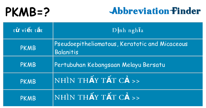 pkmb hiện những gì đứng cho